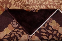 Antique Goldenrod Art Deco Chinese Wool Rug 10b Ft 9 In X 16 Ft 6 In.