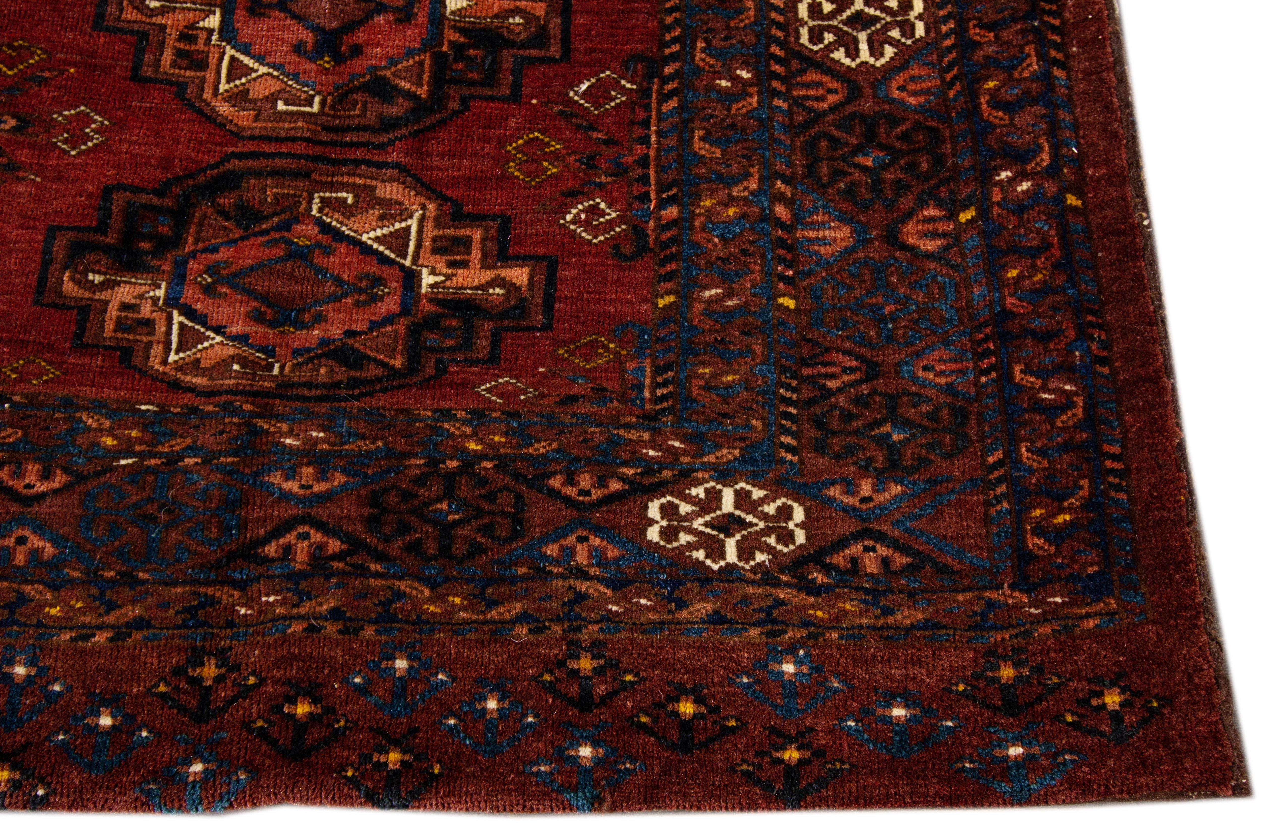Afghan Early 20th Century Antique Asari Rug