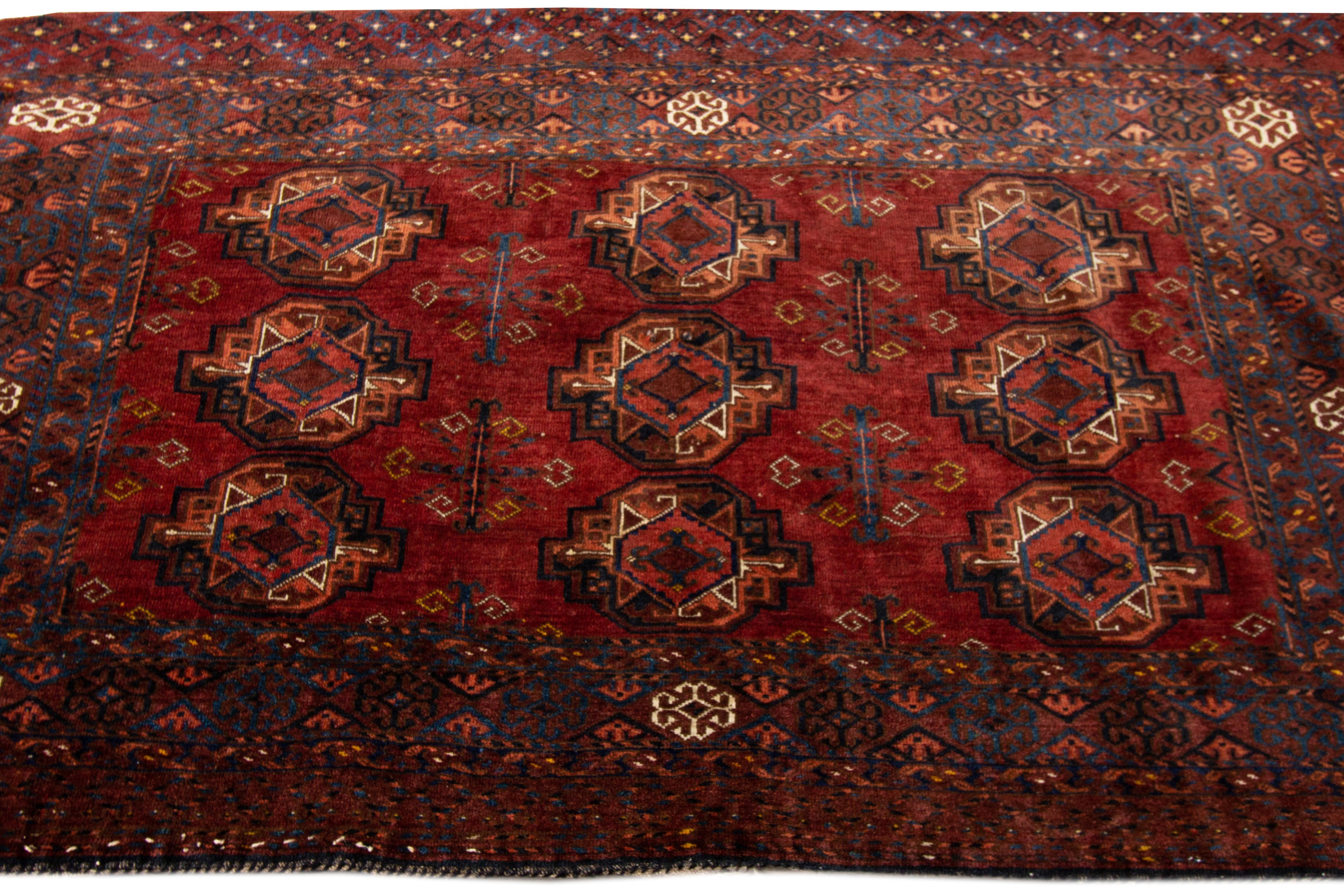 Afghan Early 20th Century Antique Asari Rug For Sale