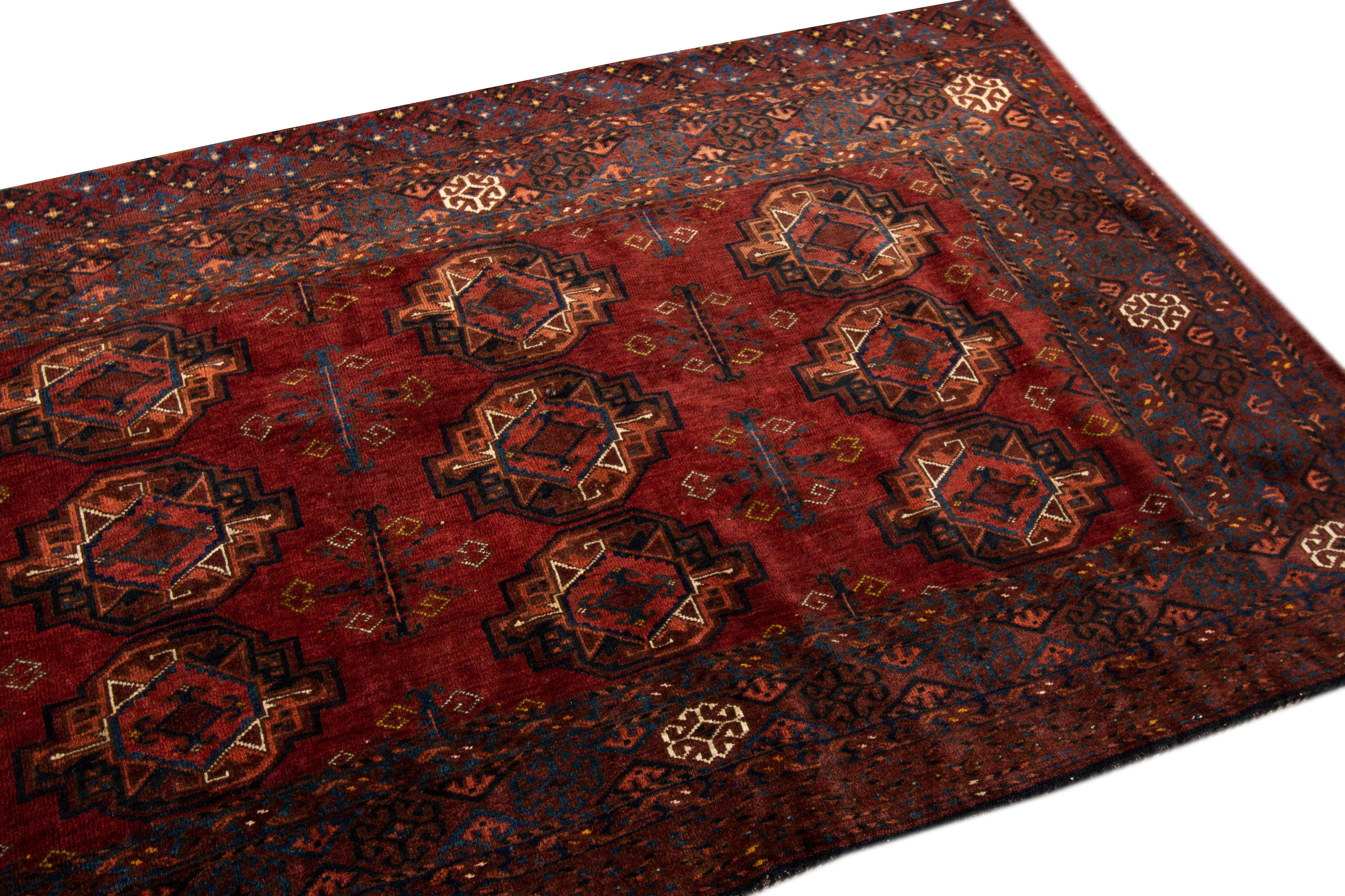 Hand-Knotted Early 20th Century Antique Asari Rug For Sale