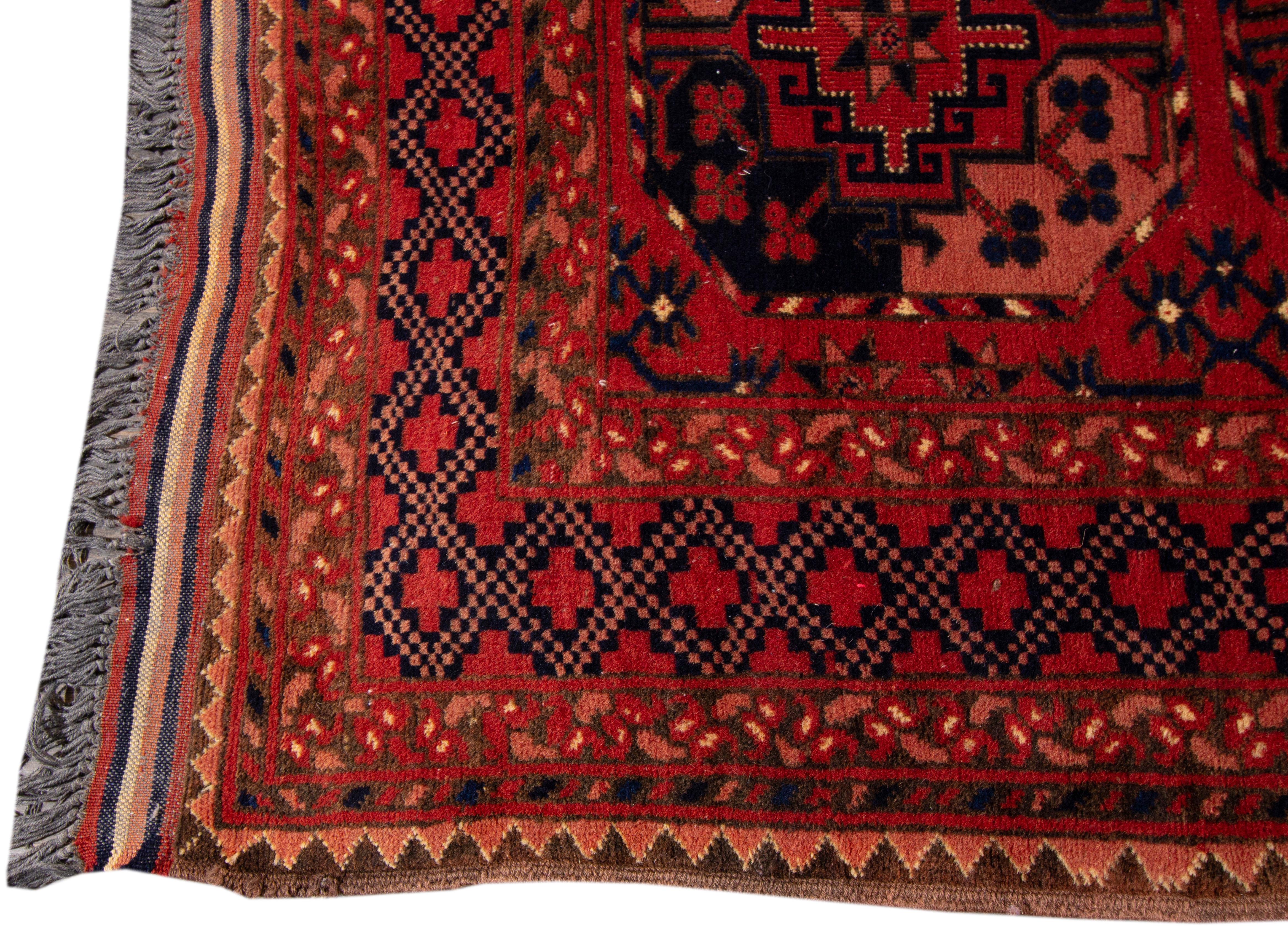 Hand-Knotted Early 20th Century Antique Bashir Rug For Sale