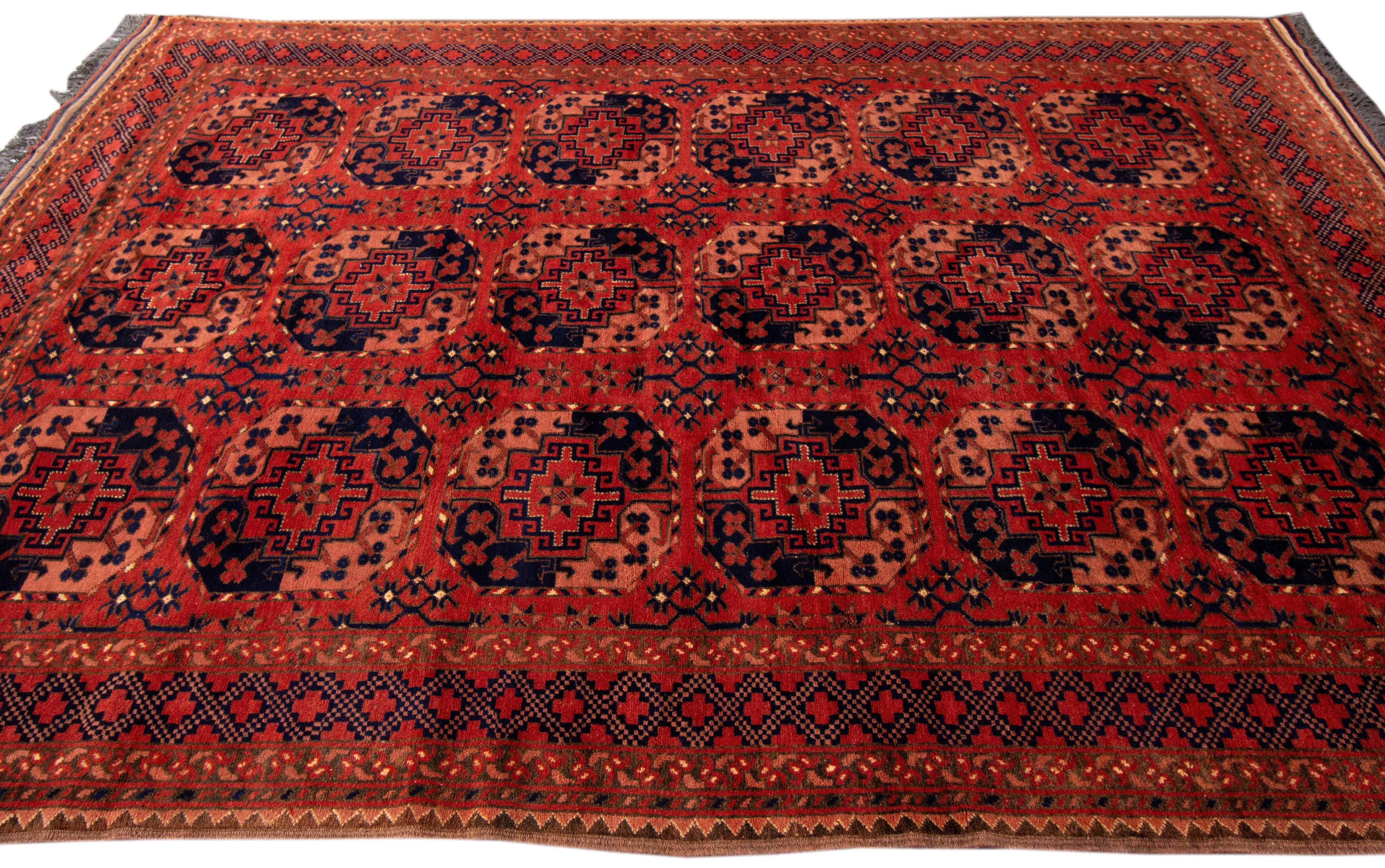 Wool Early 20th Century Antique Bashir Rug For Sale