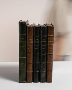 Early 20th Century Antique Book in Warm Brown Wood, France