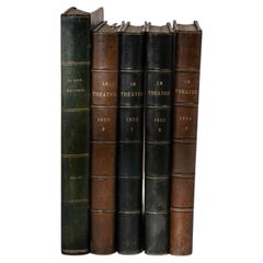 Early 20th Century Antique Book in Warm Brown Wood, France