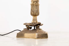 Early 20th Century Antique Brass Art Nouveau Desk Table Lamp, c.1910