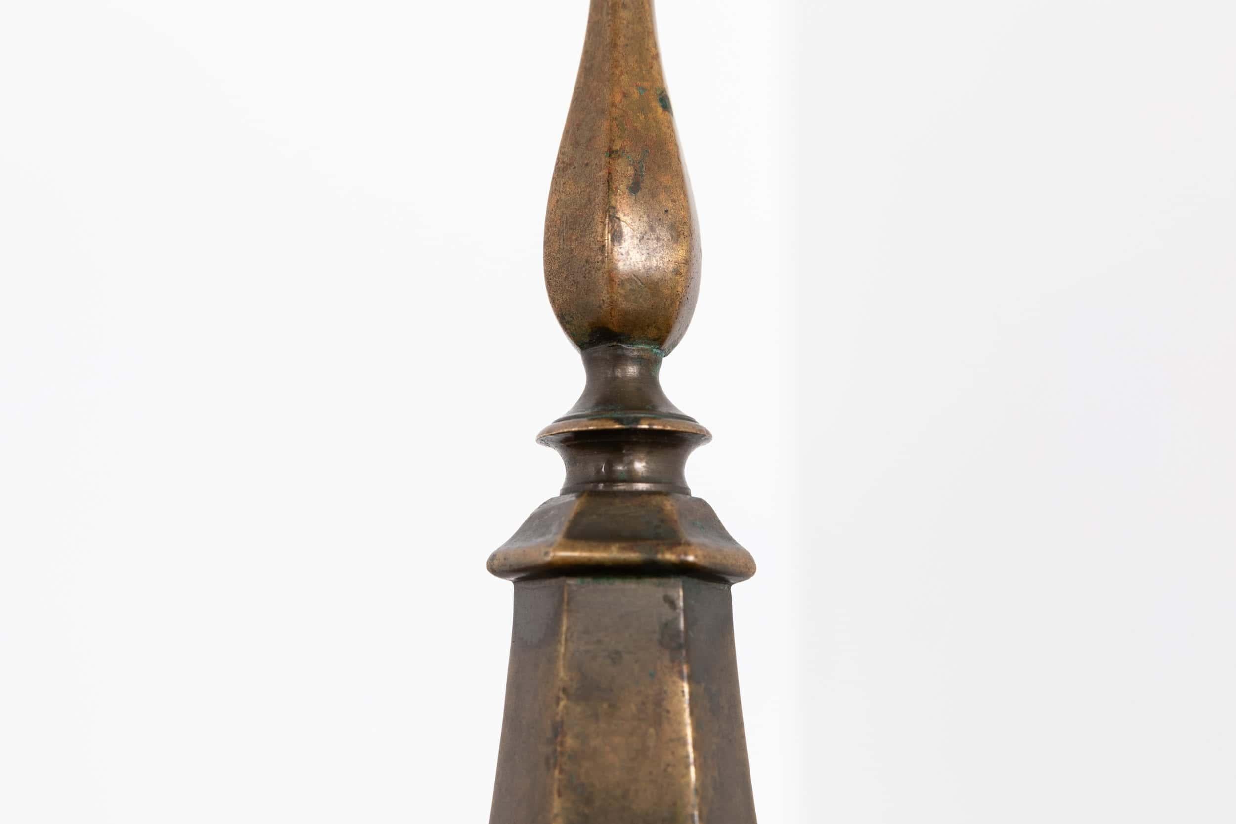 Lámpara de mesa de escritorio Faraday & Son de latón antiguo de principios del siglo XX, c.1920 Artes y manualidades en venta