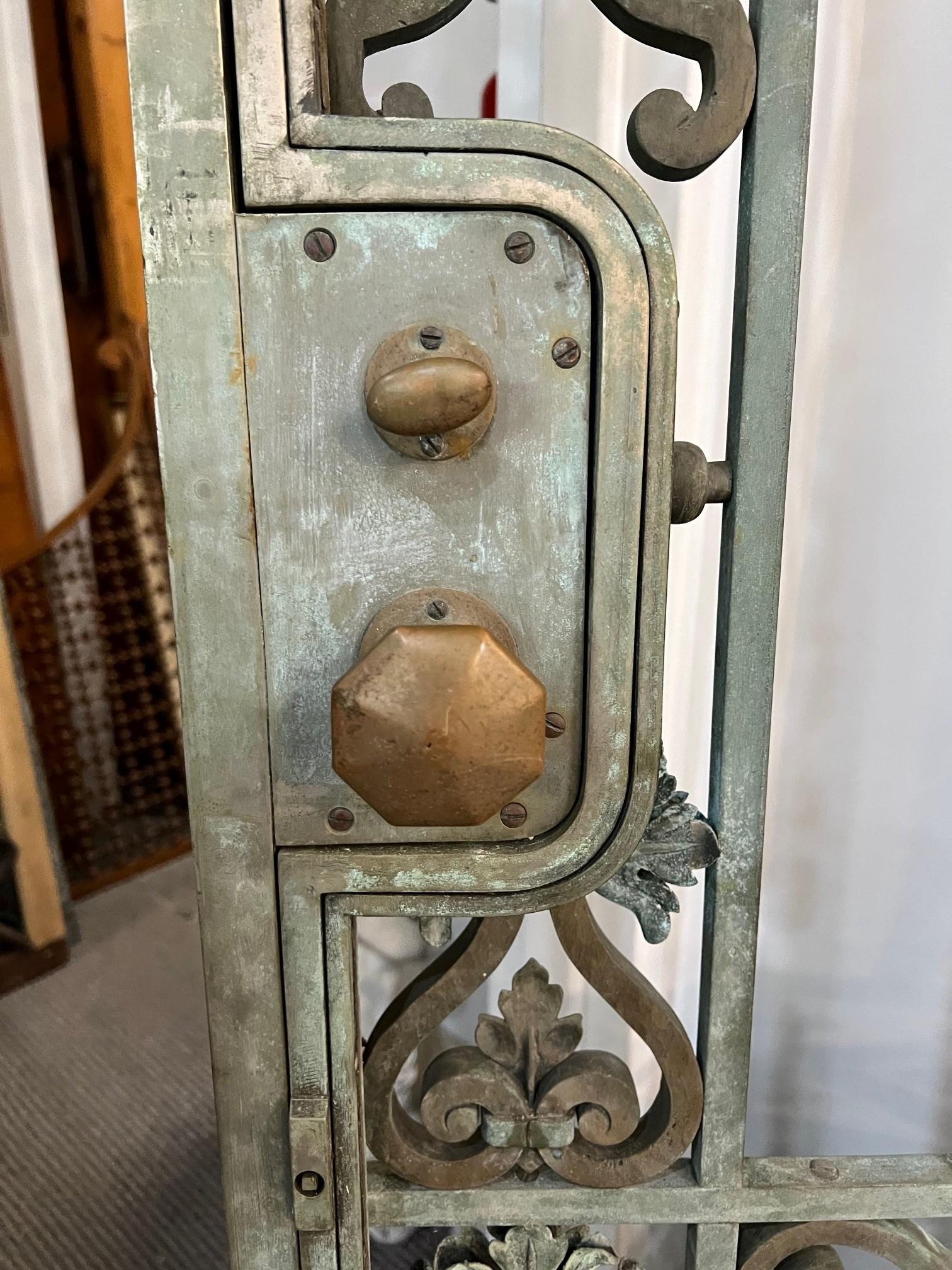Early 20th Century Antique Bronze Door from a Western PA. Estate For Sale 6