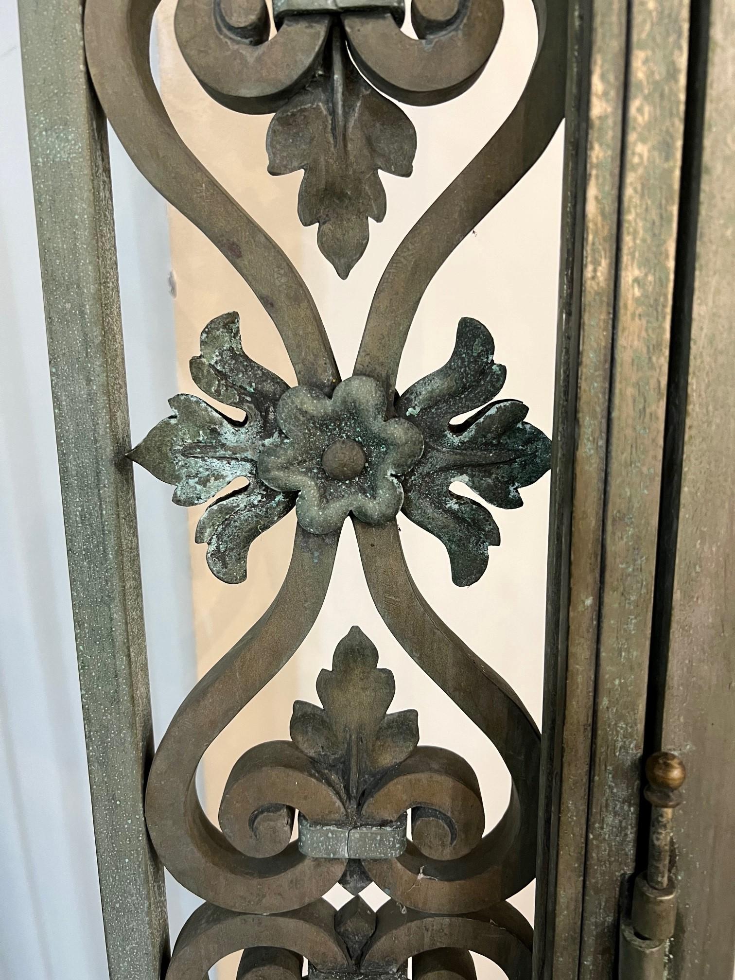 Early 20th Century Antique Bronze Door from a Western PA. Estate For Sale 8