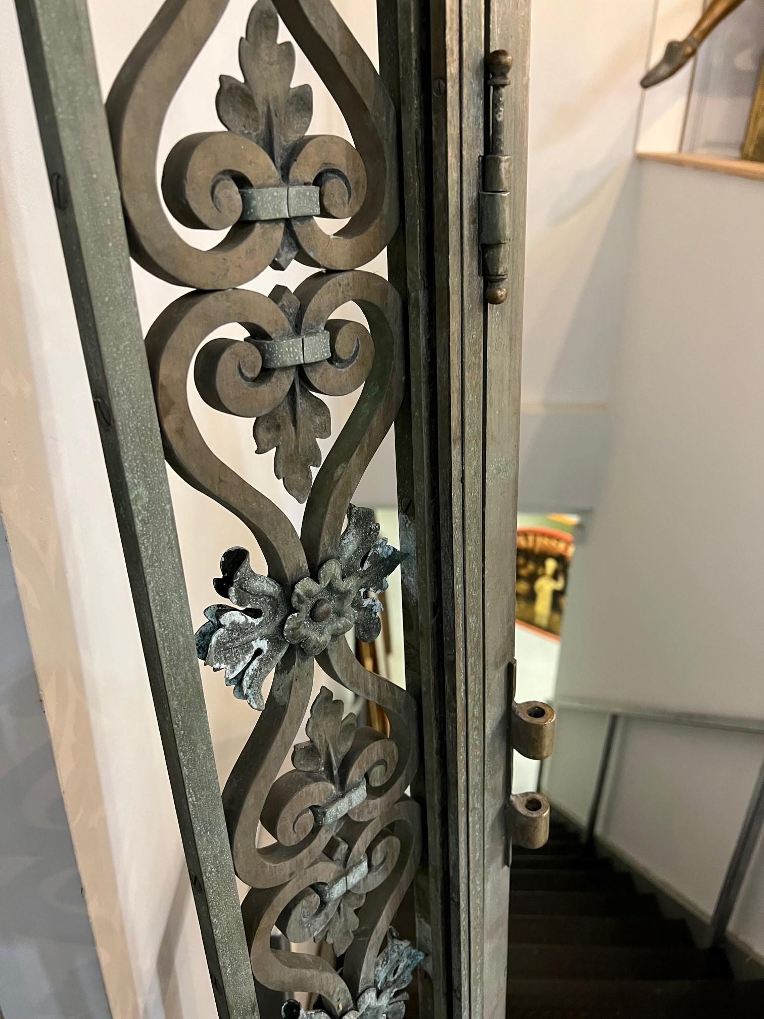 Early 20th Century Antique Bronze Door from a Western PA. Estate For Sale 9