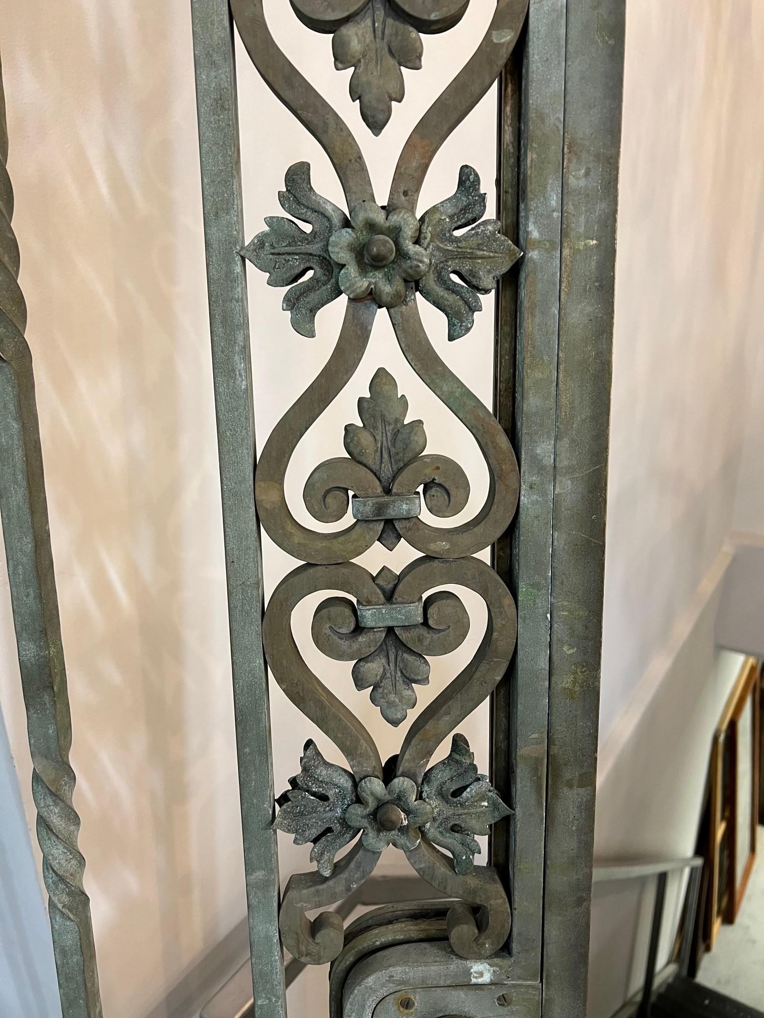 Early 20th Century Antique Bronze Door from a Western PA. Estate For Sale 1