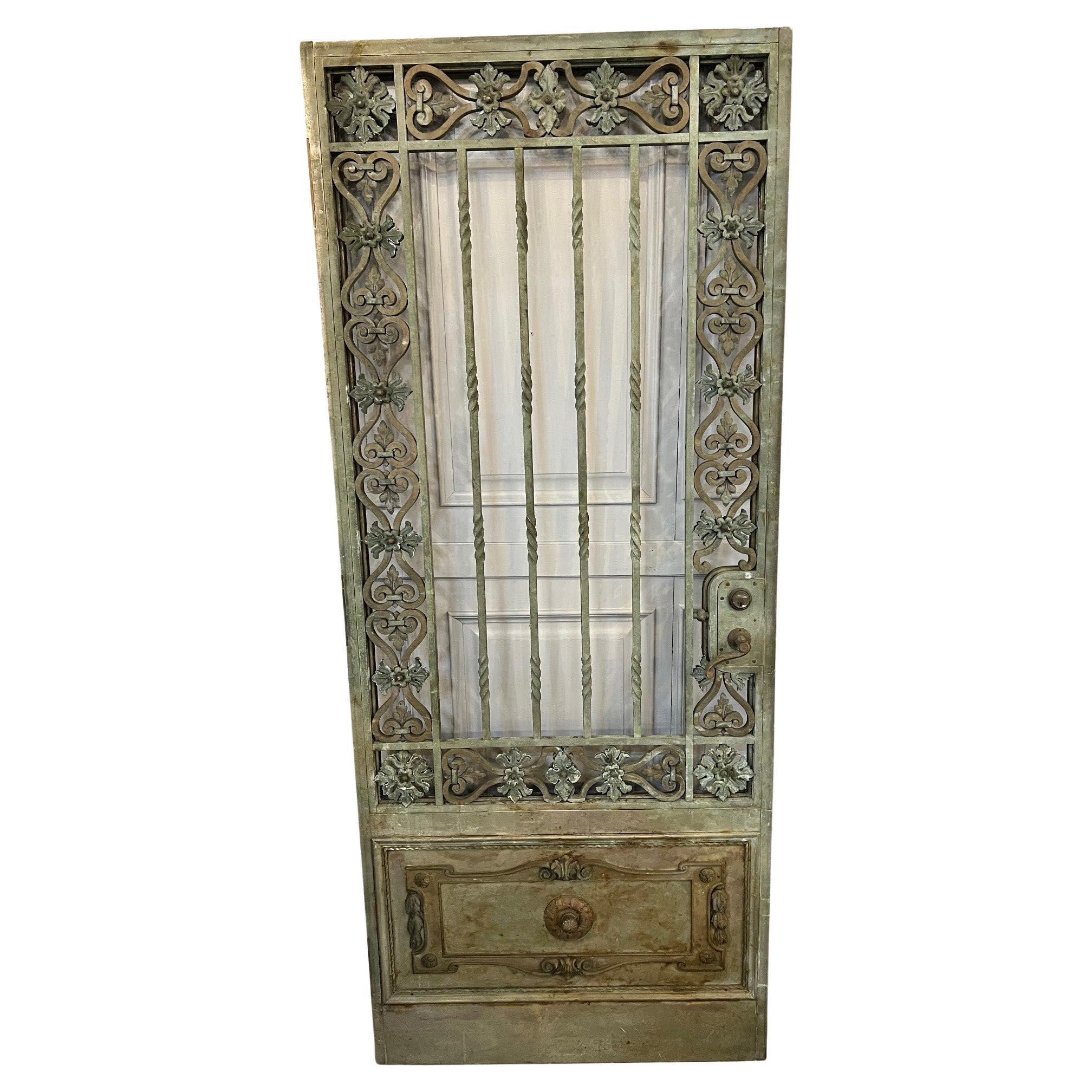 Early 20th Century Antique Bronze Door from a Western PA. Estate For Sale