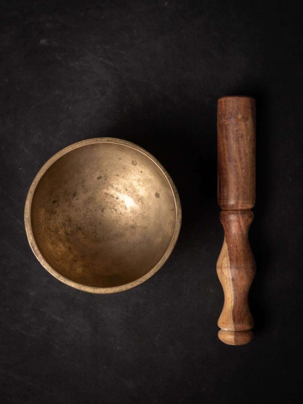  Early 20th century Antique bronze Nepali Naga Singing bowl from Nepal 5