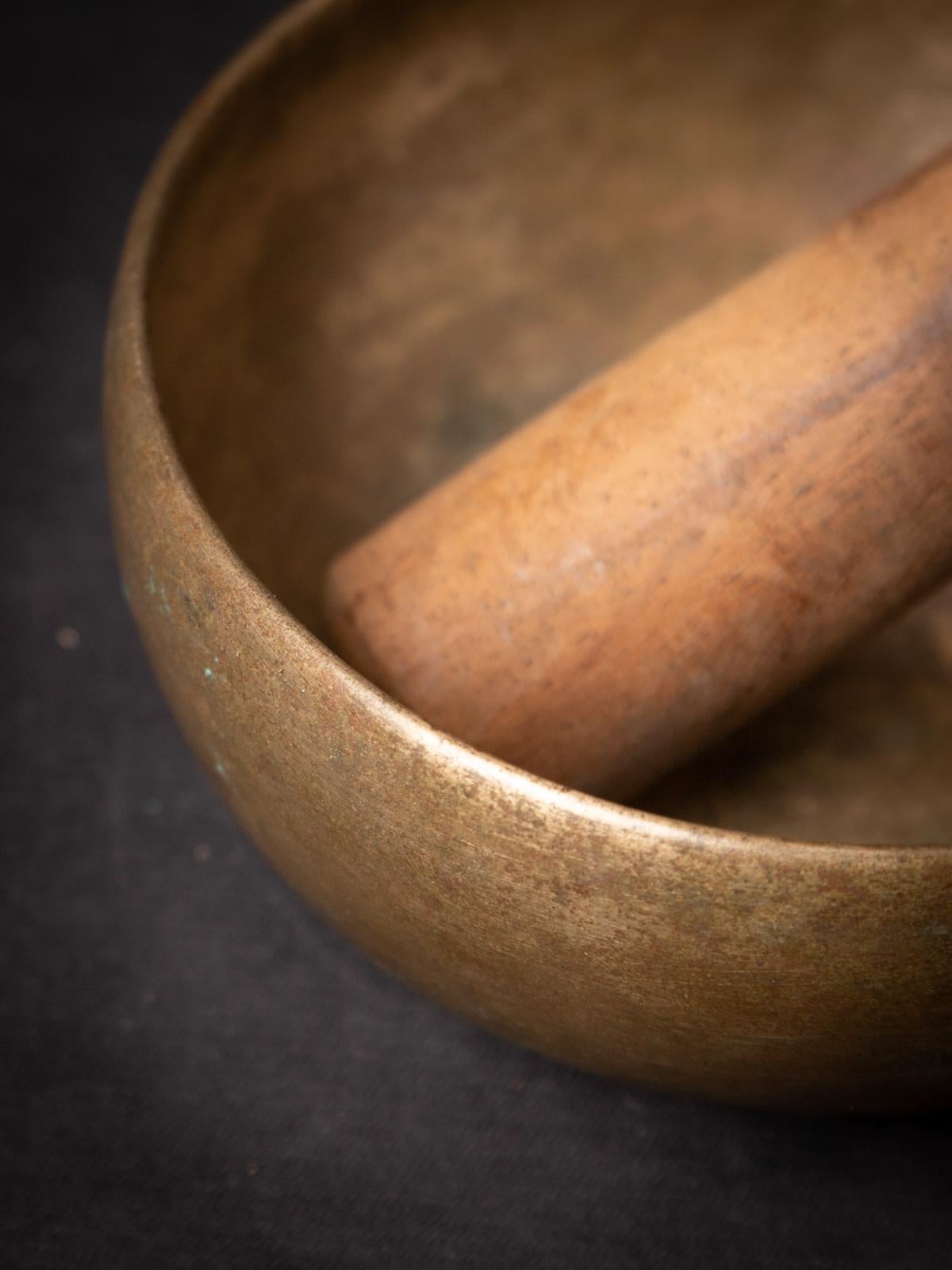 Bronze Early 20th century antique bronze Nepali Singing bowl - OriginalBuddhas