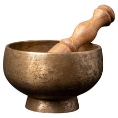 Early 20th century Antique bronze Nepali Singing Bowl  OriginalBuddhas