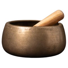Early 20th century antique bronze Nepali Singing bowl - OriginalBuddhas
