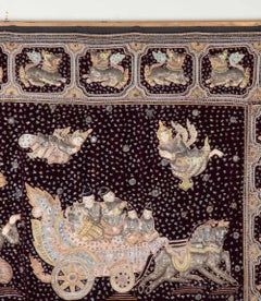 Early 20th Century Antique Burmese Kalaga Wall Hanging