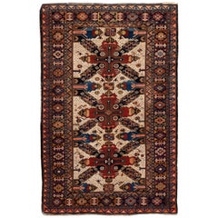 Early 20th Century Antique Caucasian Wool Rug