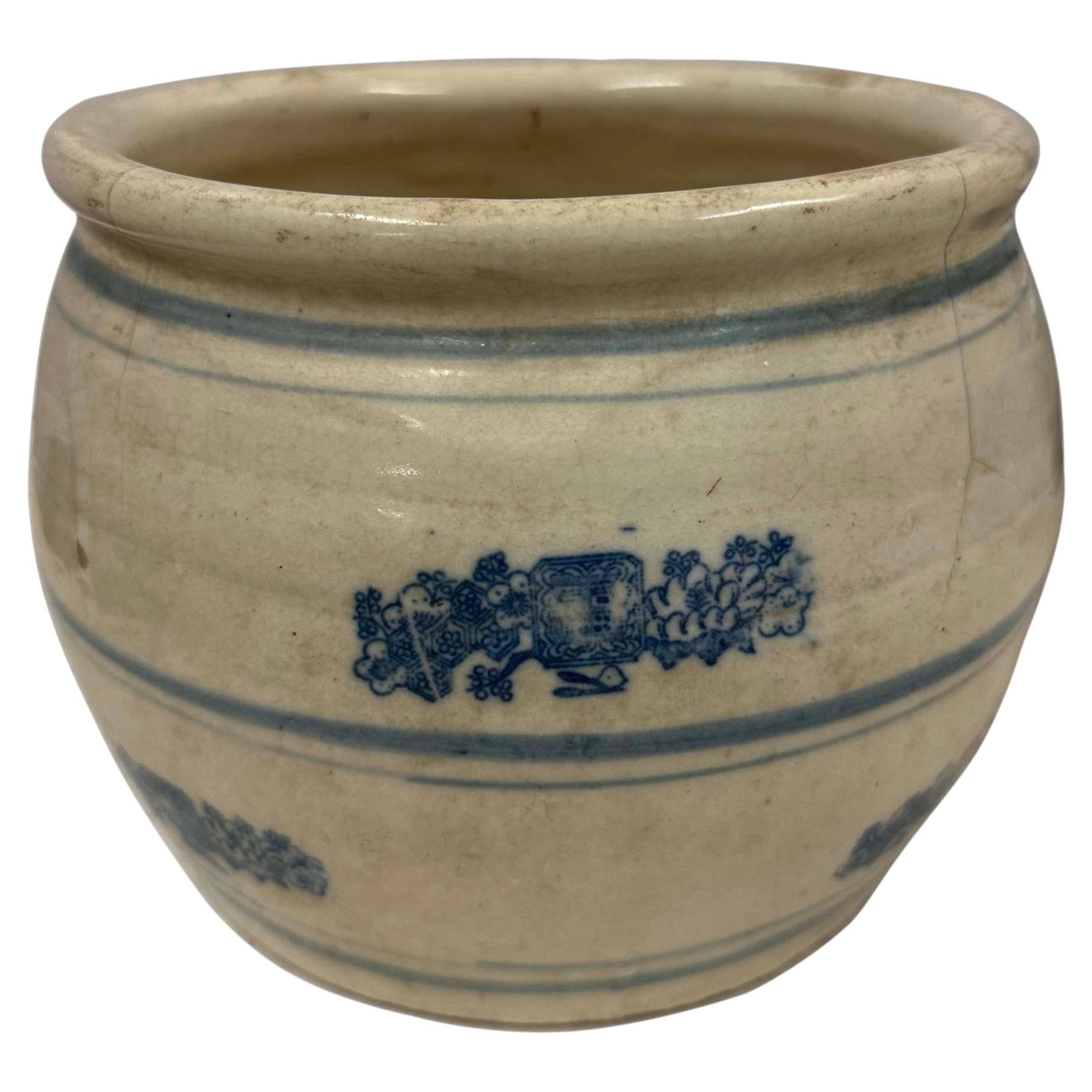 Early 20th Century Antique Chinese Ceramic Pickled Vegetable Jar