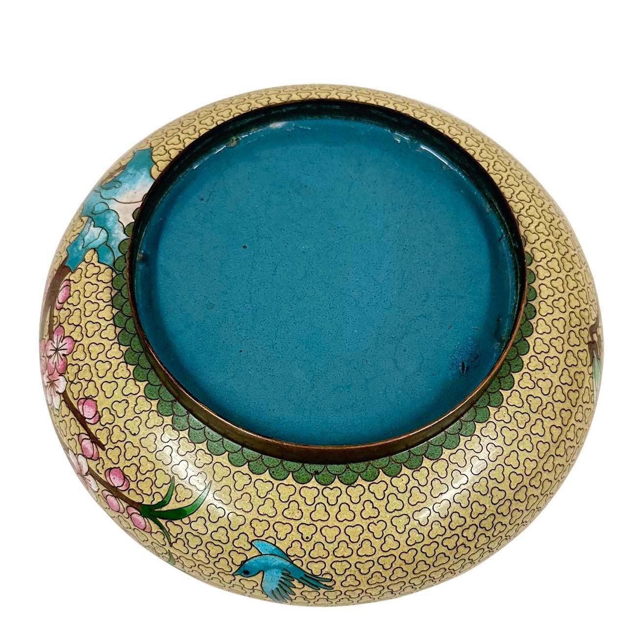 Bol en cloisonné chinois ancien du début du 20e siècle en vente 4