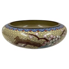 Ciotola di cloisonne cinese antica dei primi del Novecento