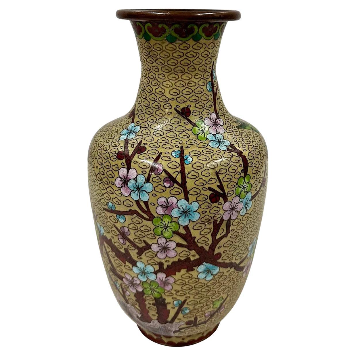 Early 20th Century Antique Chinese Cloisonne Vase