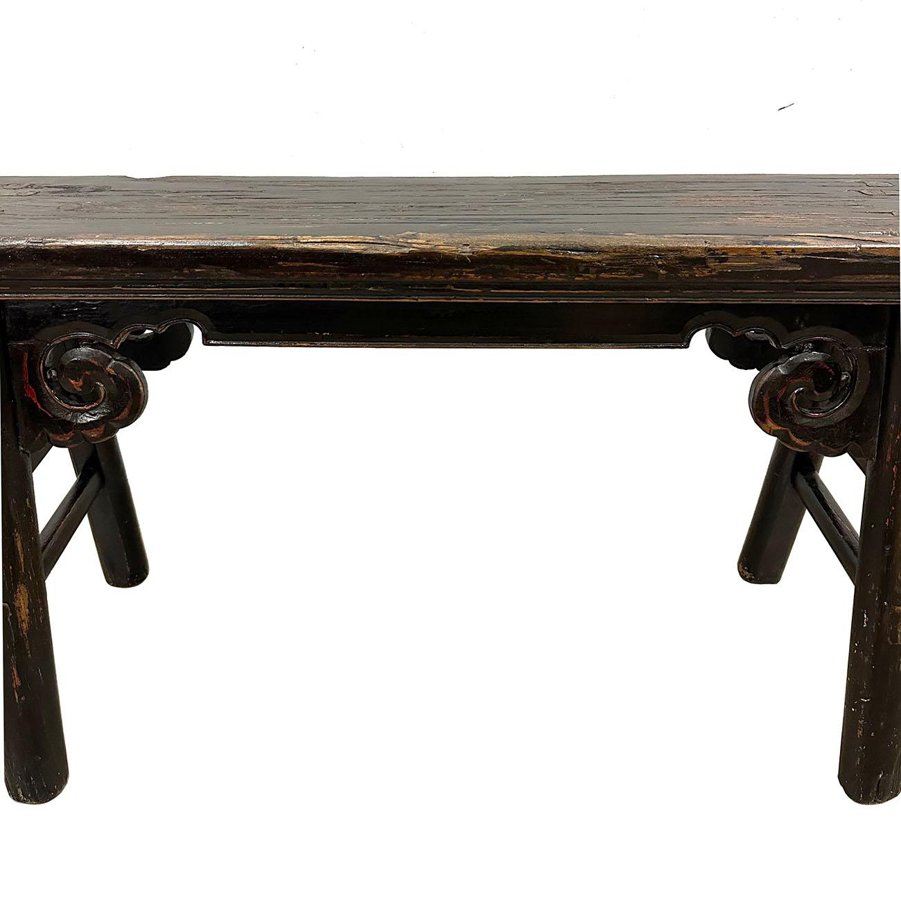 Early 20th Century Antique Chinese Country Bench/Coffee Table For Sale 4