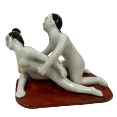 Early 20th-Century Antique Chinese Erotic Porcelain Figurine