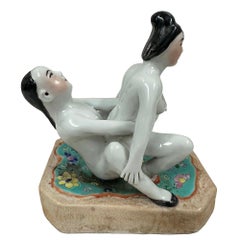 Early 20th-Century Antique Chinese Erotic Porcelain Figurine