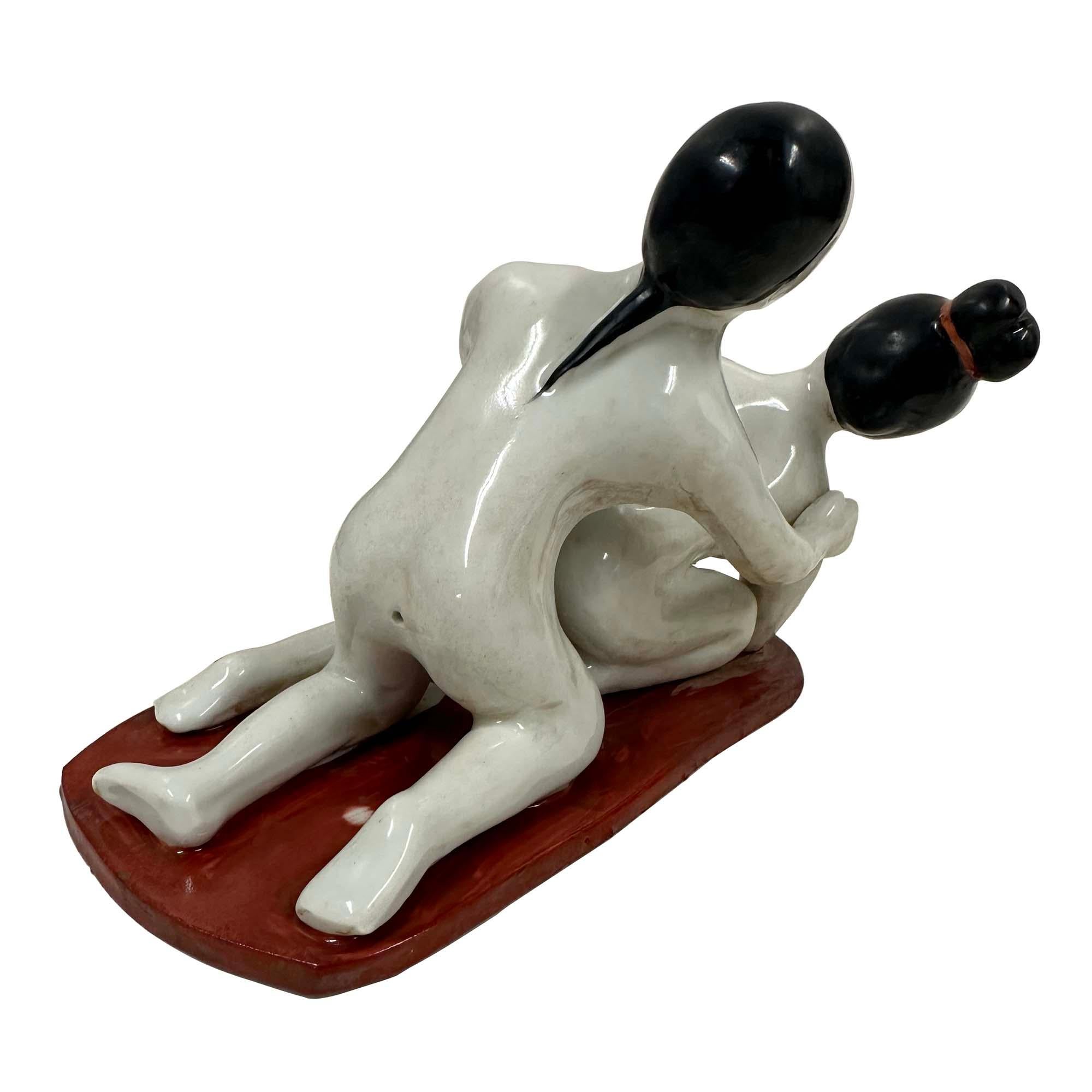 Fait main Figurine érotique en porcelaine chinoise du début du 20e siècle en vente