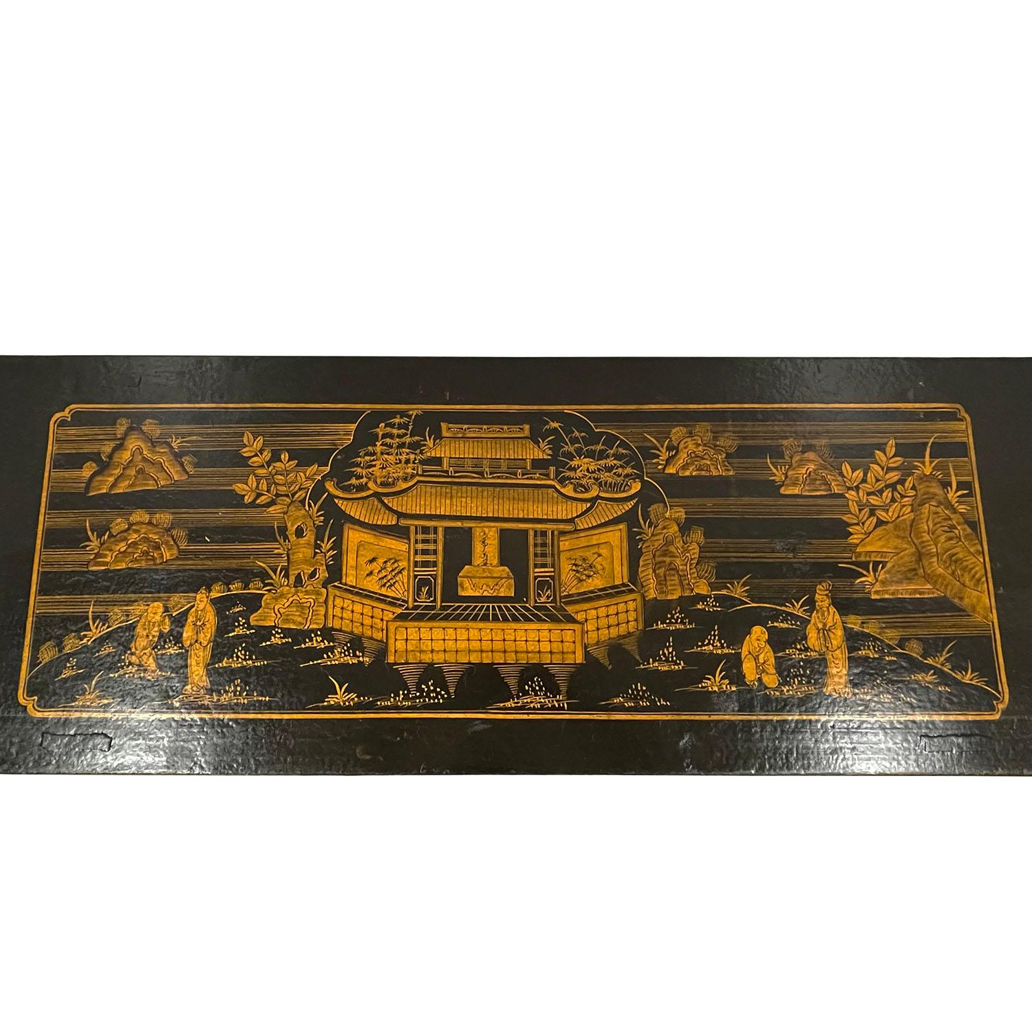 Début du 20e siècle, ancienne armoire d'autel chinoise peinte en laque, buffet en vente 2