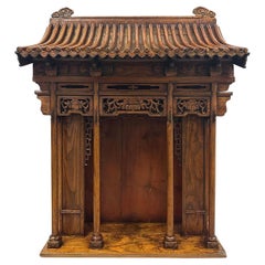 Early 20th Century Antique Chinese Wooden Carved Altar/Buddha House/Shrine