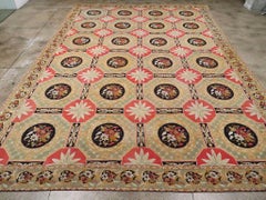 Early 20th Century Antique English Needlepoint Large Carpet
