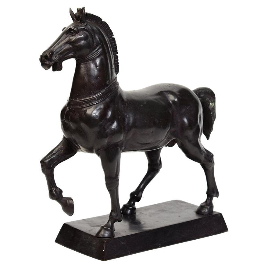 Early 20th Century, Antique French Bronze Walking Horse