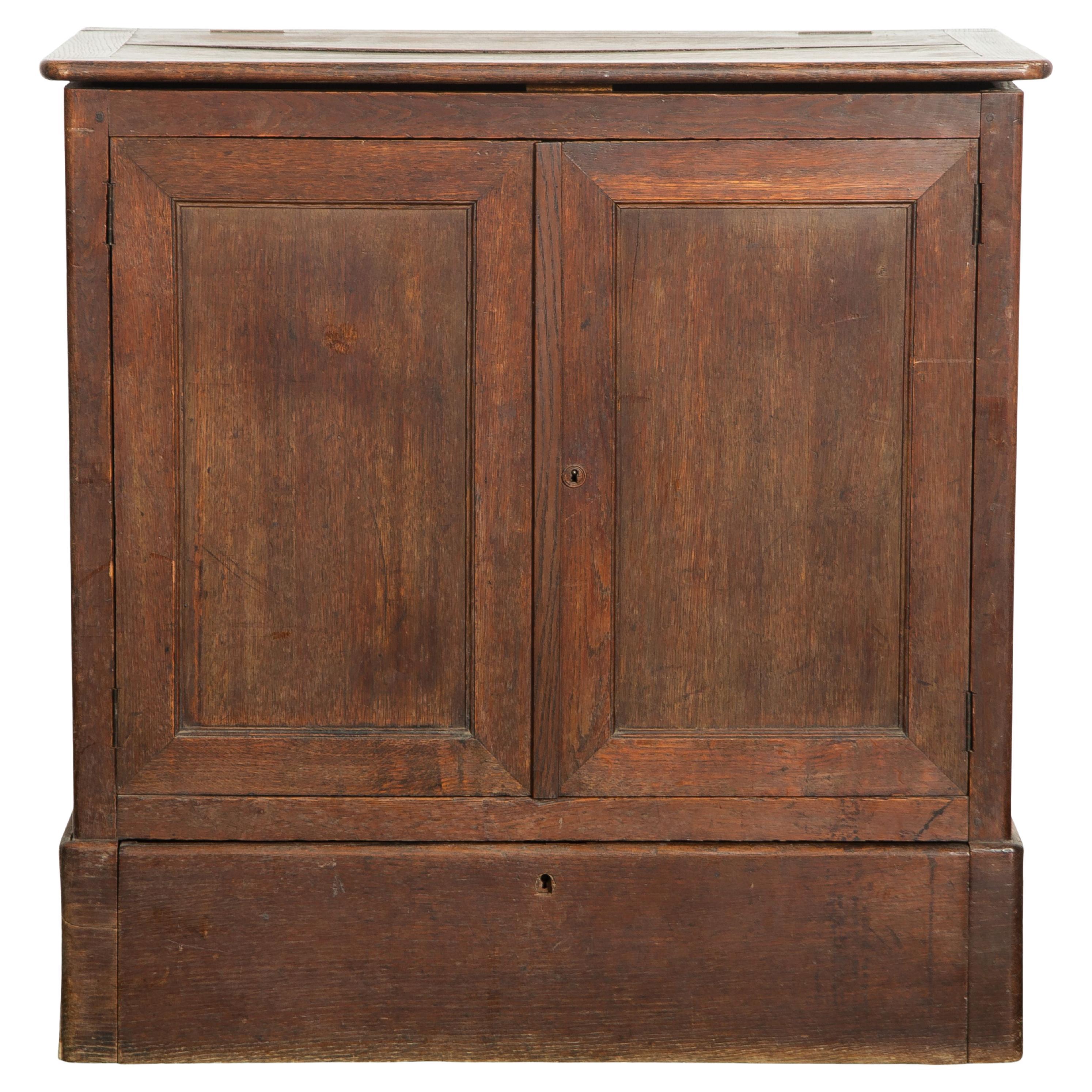 Early 20th Century Antique French Wood Cabinet