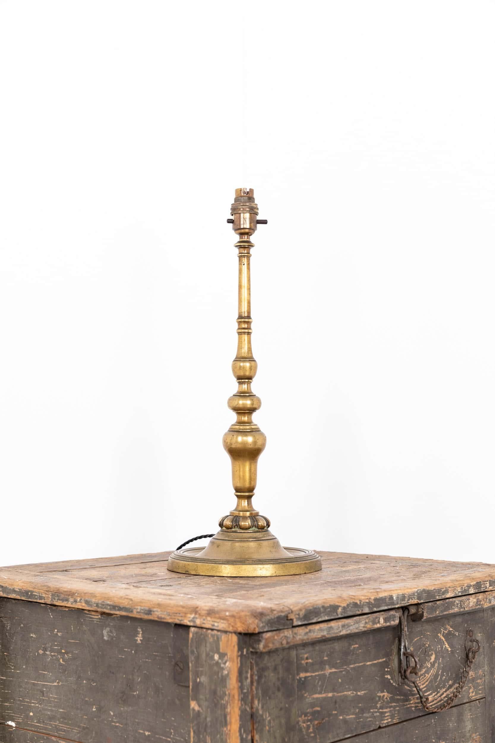 Early 20th Century Antique GEC Brass Desk Table Lamp, c.1920 For Sale 1