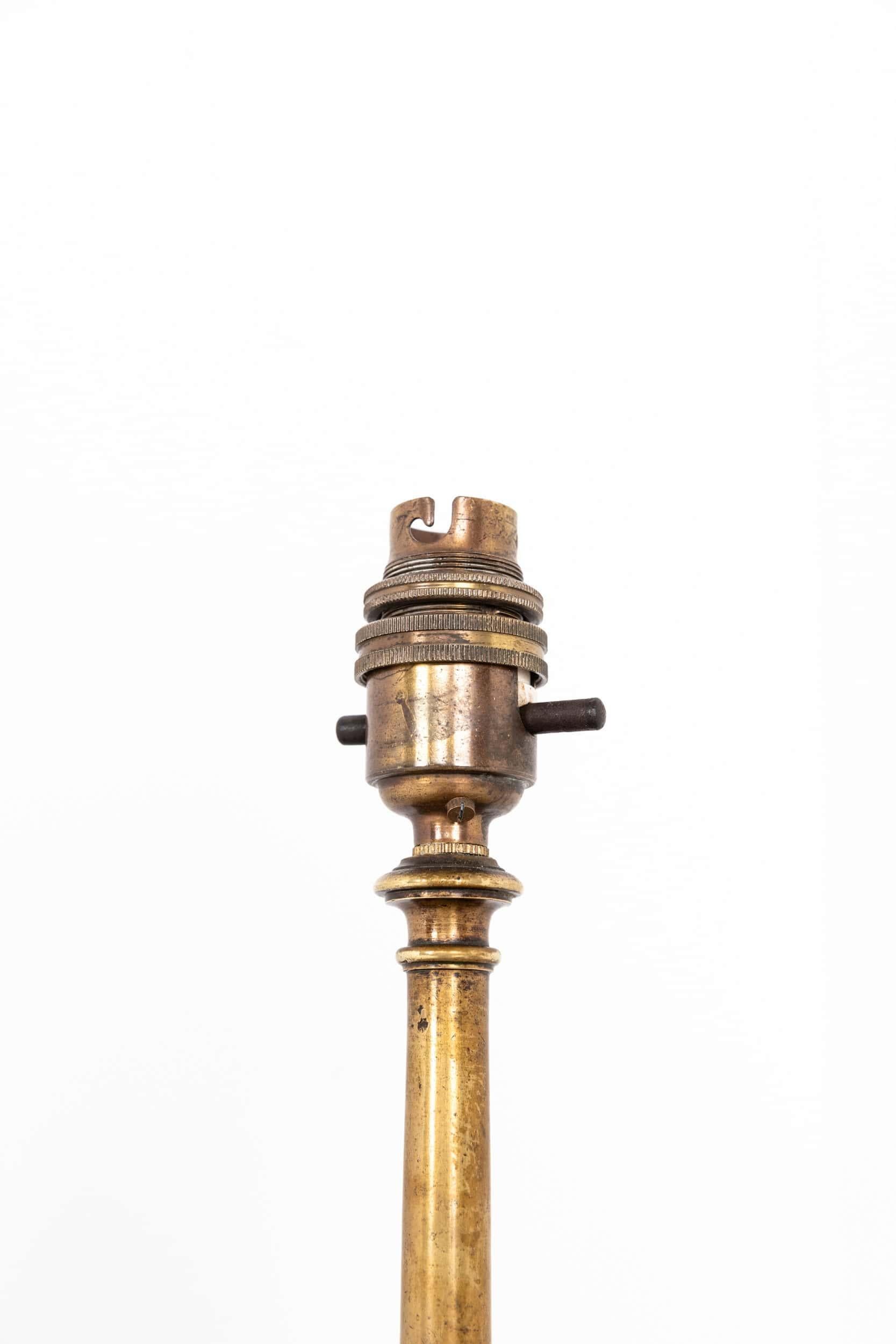 Early 20th Century Antique GEC Brass Desk Table Lamp, c.1920 For Sale 2