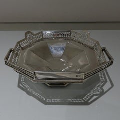 Early 20th Century Antique George V Sterling Silver Cake Basket Sheffield, 1923