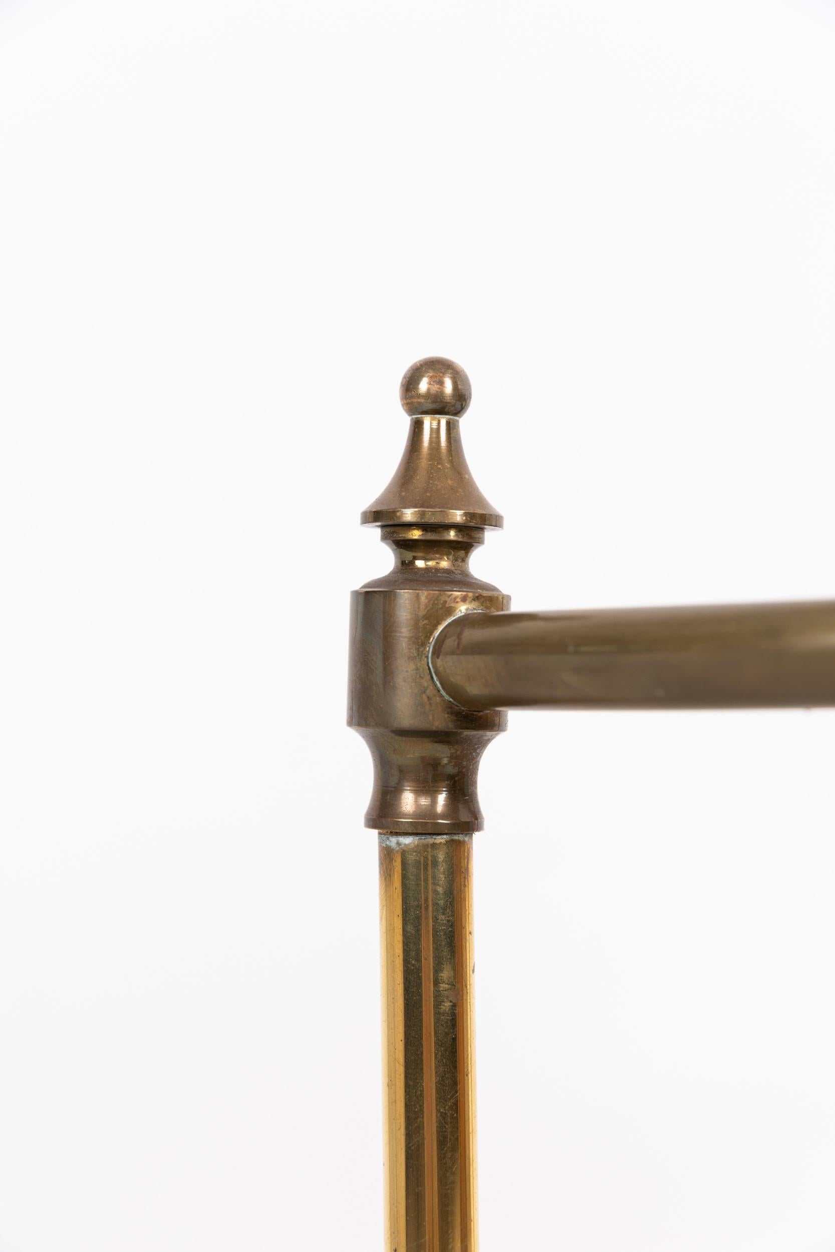Hand-Crafted Early 20th Century Antique Gilt Brass Umbrella / Stick Stand. c.1910 For Sale