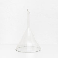 Antique Spanish Glass Funnel, Early 20th Century Mid-Century Design