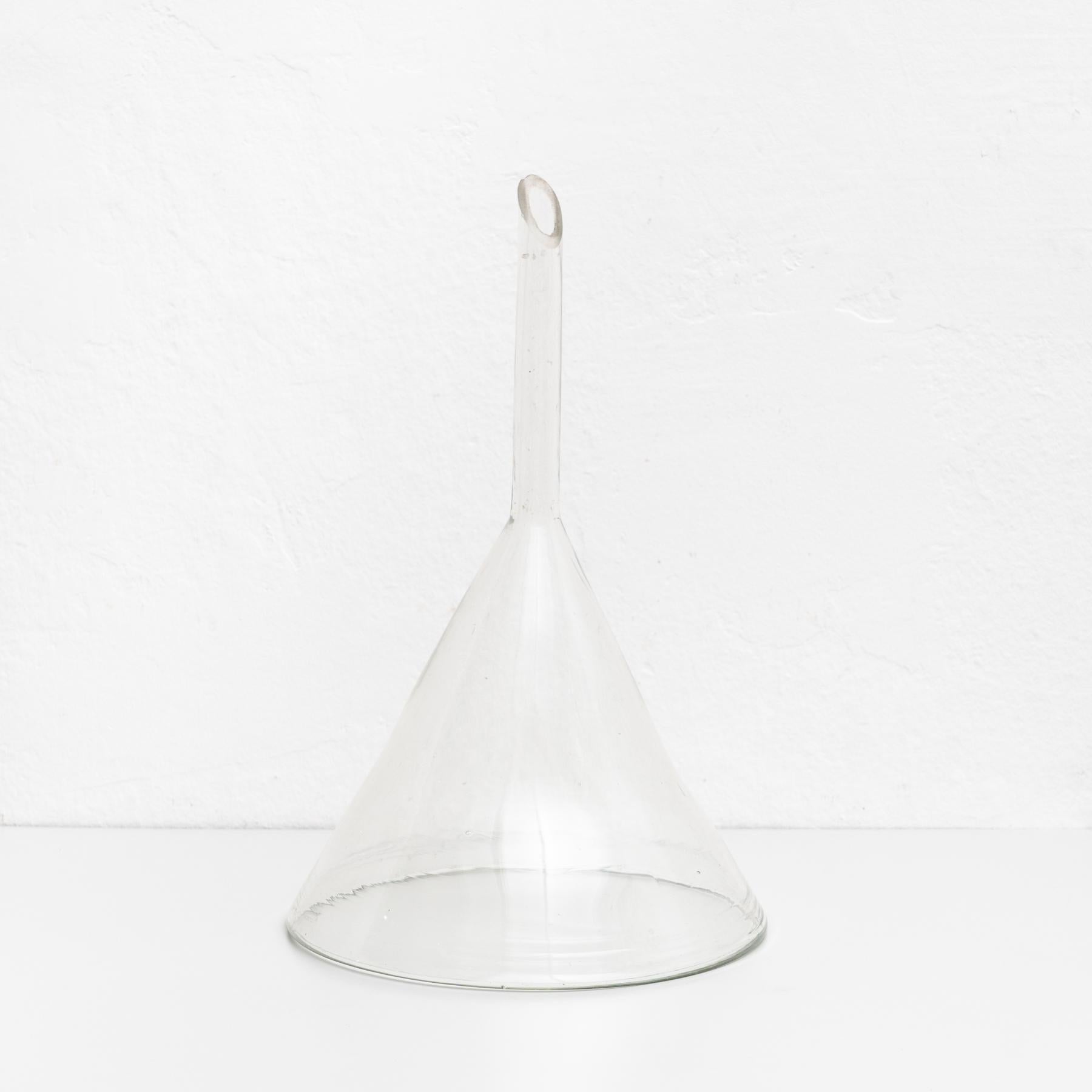 antique glass funnel