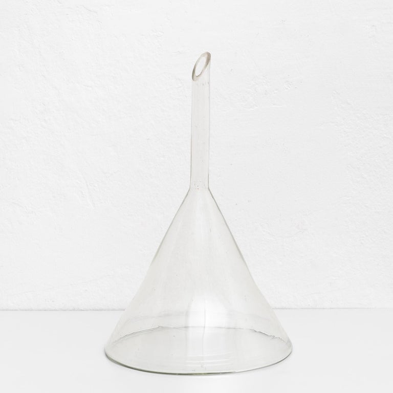 Early 20th Century Antique Glass Large Funnel For Sale at 1stDibs