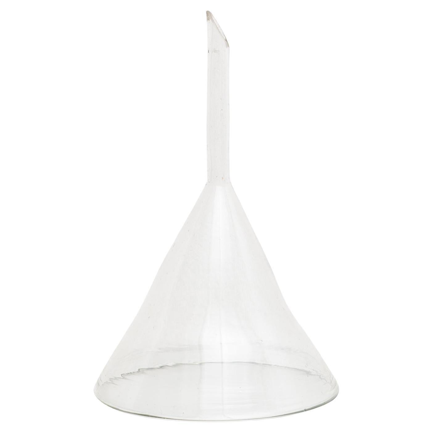 Early 20th Century Antique Glass Large Funnel