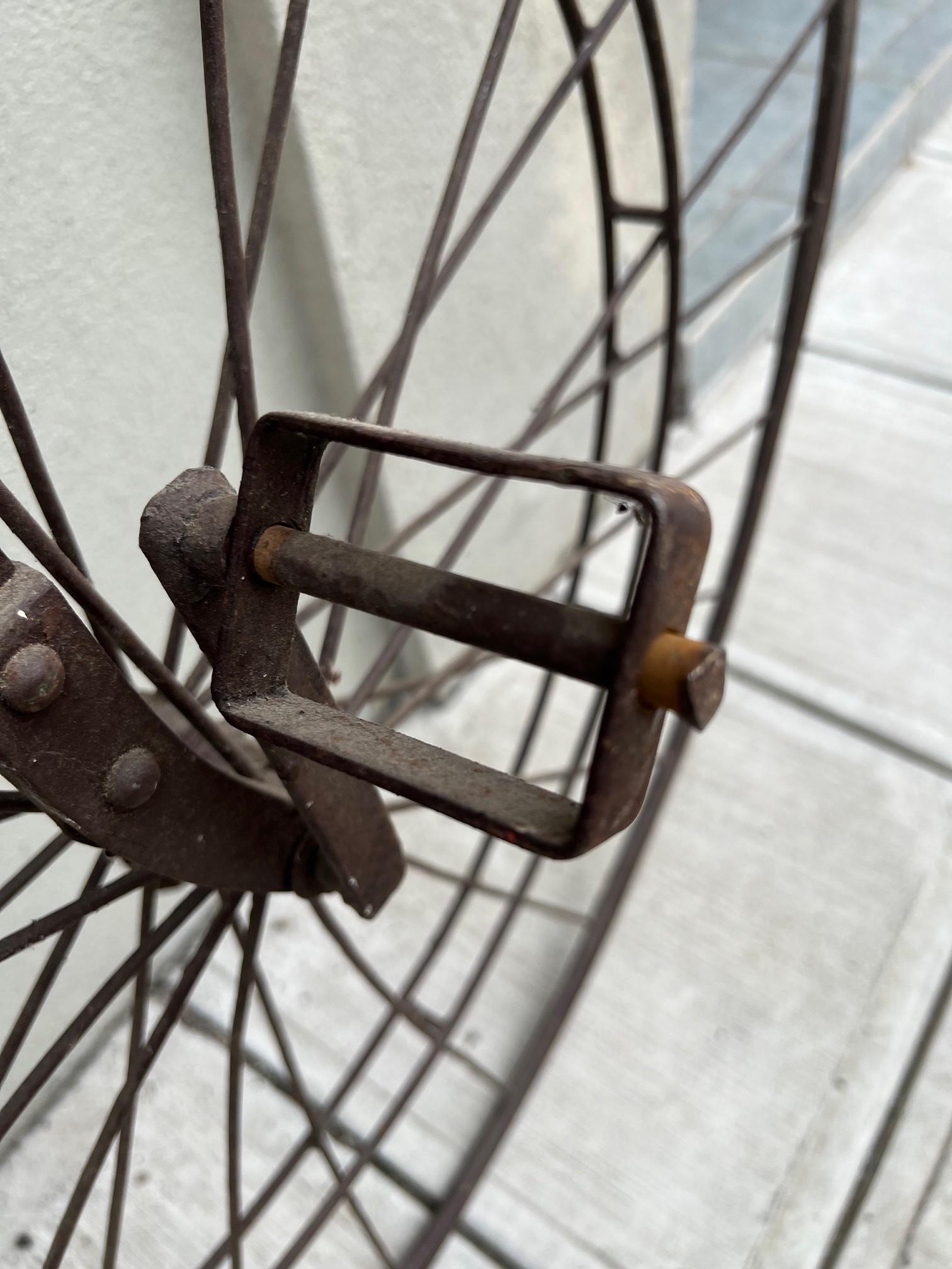 Early 20th Century Antique High Wheel Bicycle  For Sale 4