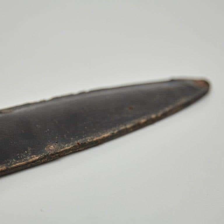 Early 20th Century Antique Hunter Knife with Leather Case For Sale 10