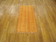 Antique Indian Agra Oriental Rug, in Small Runner Size, w/ Symmetrical Stripes