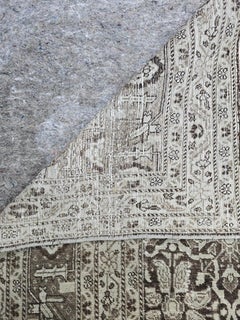 Antique Indian Agra Rug, Hand-Knotted Wool, 9x12 ft, 1920