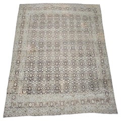 Tapis indien ancien Agra du début du 20e siècle 9x12