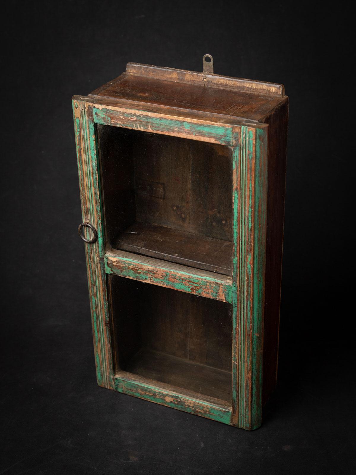 Early 20th Century Antique Indian wooden wall cabinet from India 7