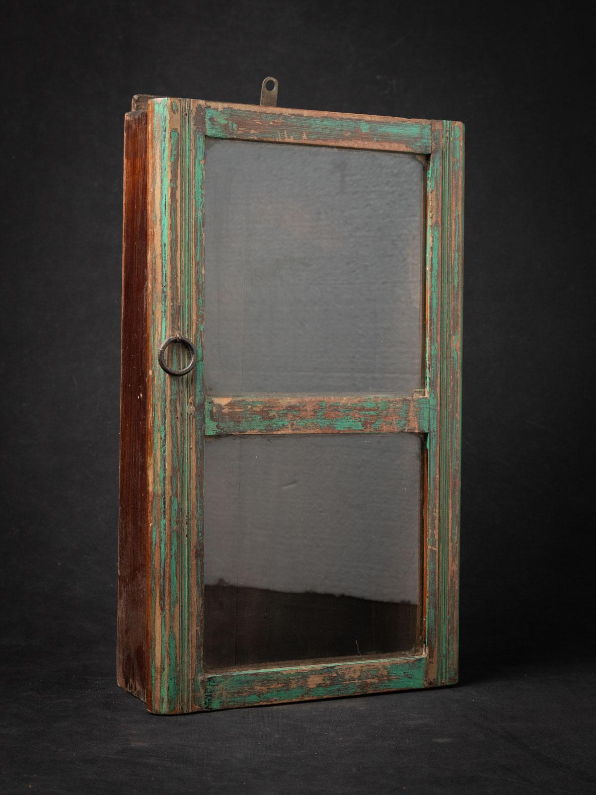 Early 20th Century Antique Indian wooden wall cabinet from India 4