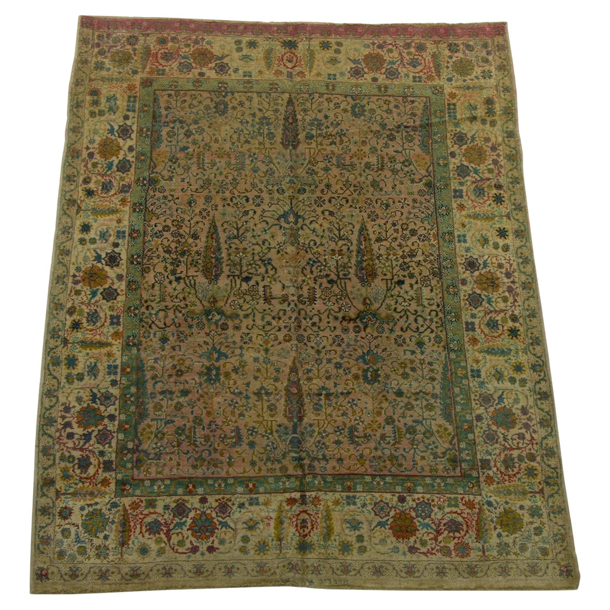 Early 20th Century Antique Jerusalem Rug For Sale